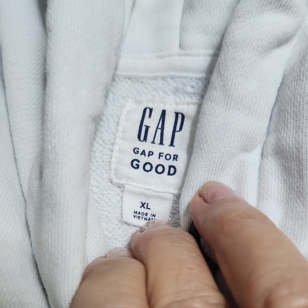 Old Navy White and Blue Tie-Dye Hoodie - Picture 2 of 8
